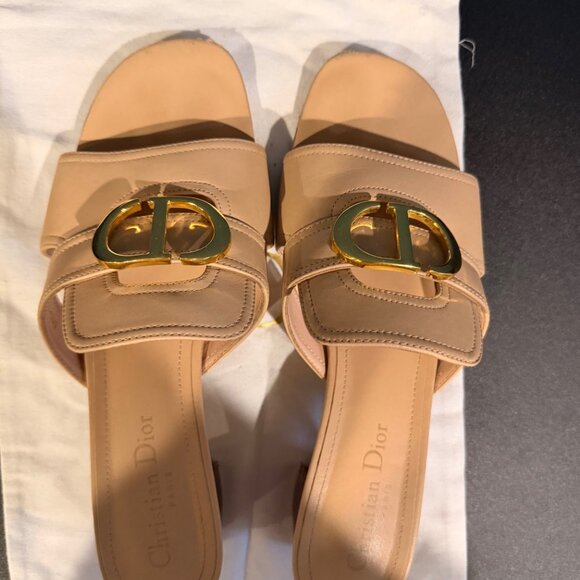 Dior Heeled Beige Sandals 8 - Picture 3 of 8
